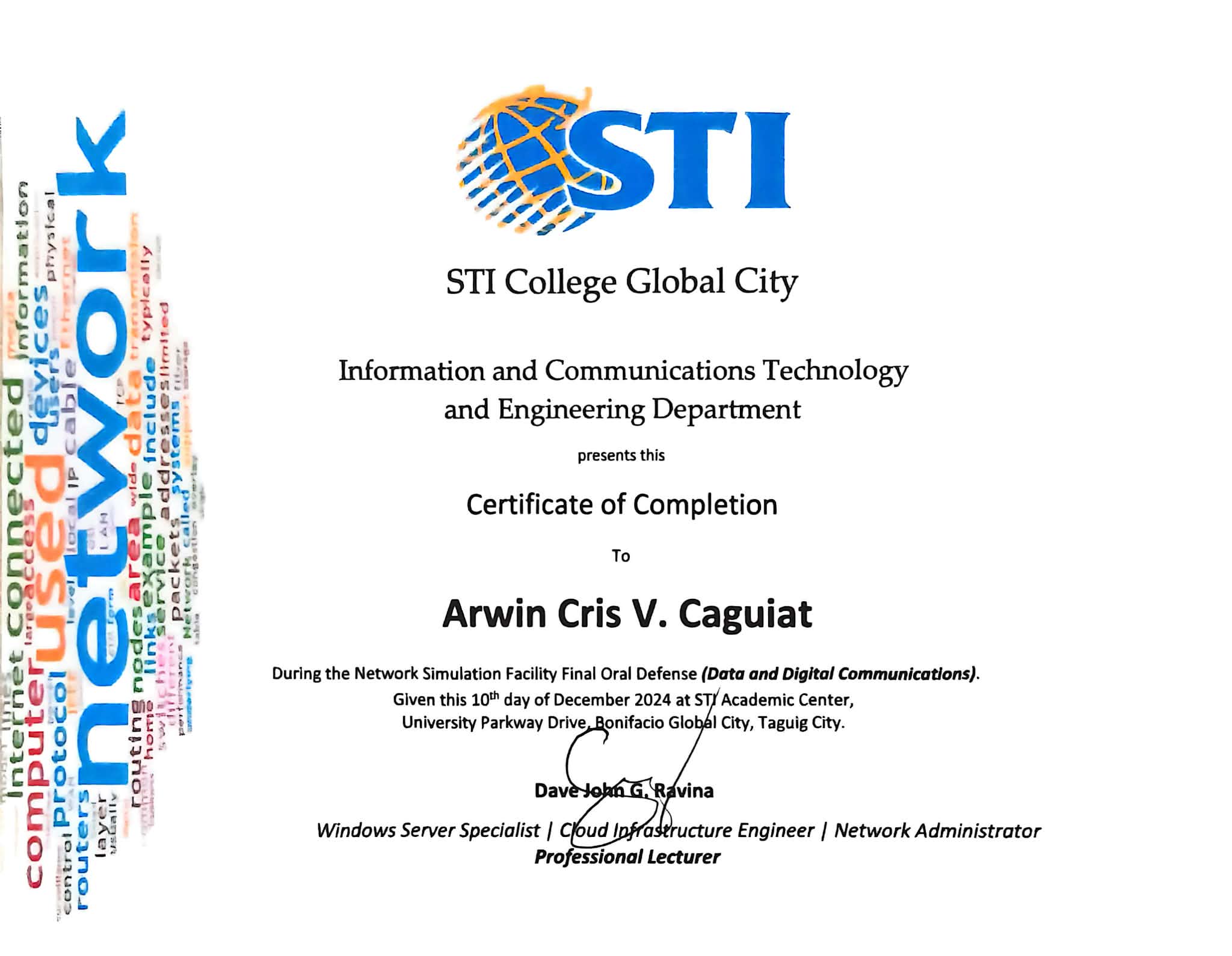 ICT Certificate